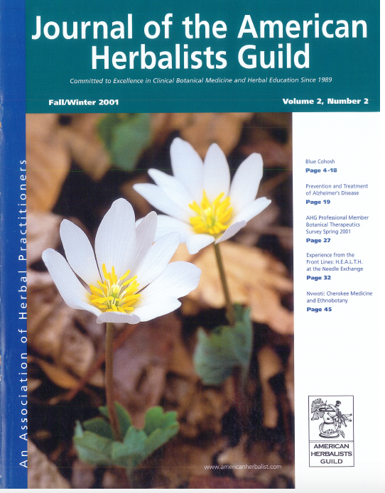 JAHG Volume 2: Number 2/Winter 2001